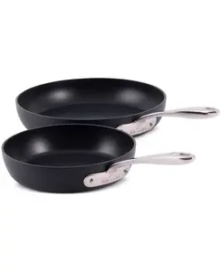 All-Clad HA1 Expert Cookware Nonstick 8" & 10" Frypan Set - Aluminium with Stainless-Steel Handles, Oven Safe to 500°F, Dishwasher Safe