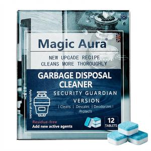 Garbage Disposal Cleaner Tablets | 12 Count | Foaming Cleaning Action | Fresh Lemon Scent | Deodorizing & Maintenance | Septic Safe
