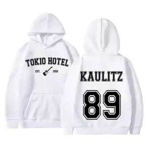 German rock band Tokyo Hotel Kaulitz 89 back printed hoodie for men and women retro oversized sports shirt for men and women Got D