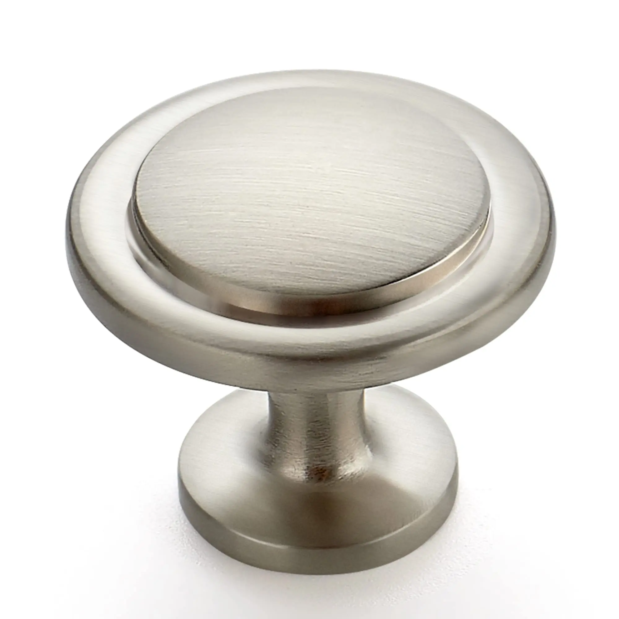 Ravinte Fine Touch Durable Modern Design Cabinet Pulls - 1.25 in Brushed Nickel Furniture Hardware for Kitchen Drawers, Dresser Doors, Door Hardware with Round Knobs