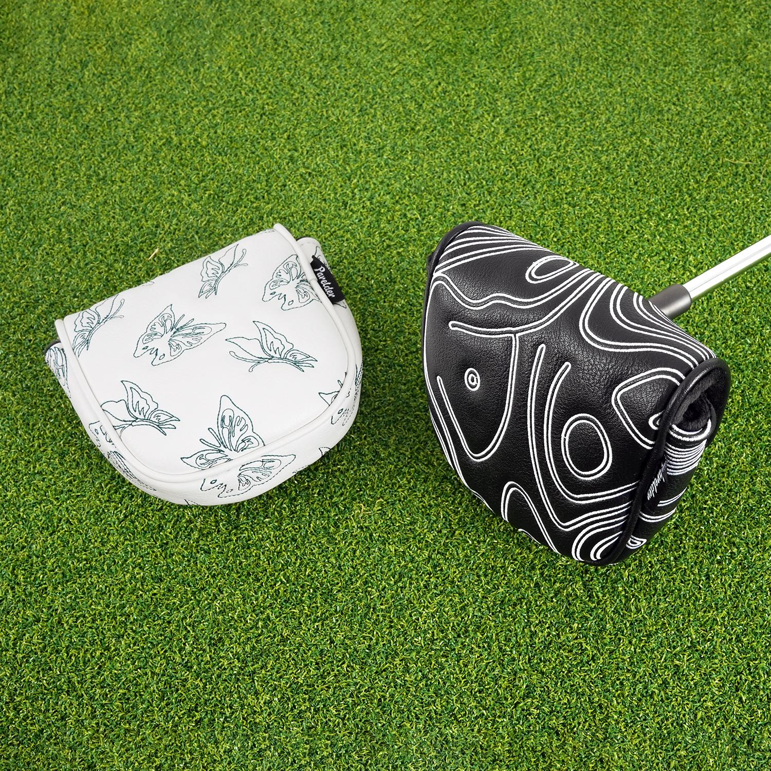 WUDAY Premium Magnetic Putter Cover| Universal Fit Mallet Headcover for Odyssey, LAB & Blade Putters  golf head covers golf headcovers funny driver headcover