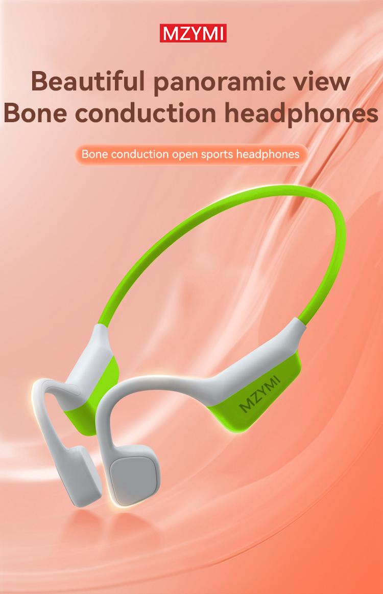 MZYMI i18pro Bone Conduction Earphones IPX6 Waterproof Open Ear Wireless Bluetooth Headphones with Mic 240mAh Battery Fast Charging Sports Earbuds #TikTokShopBlackFriday
