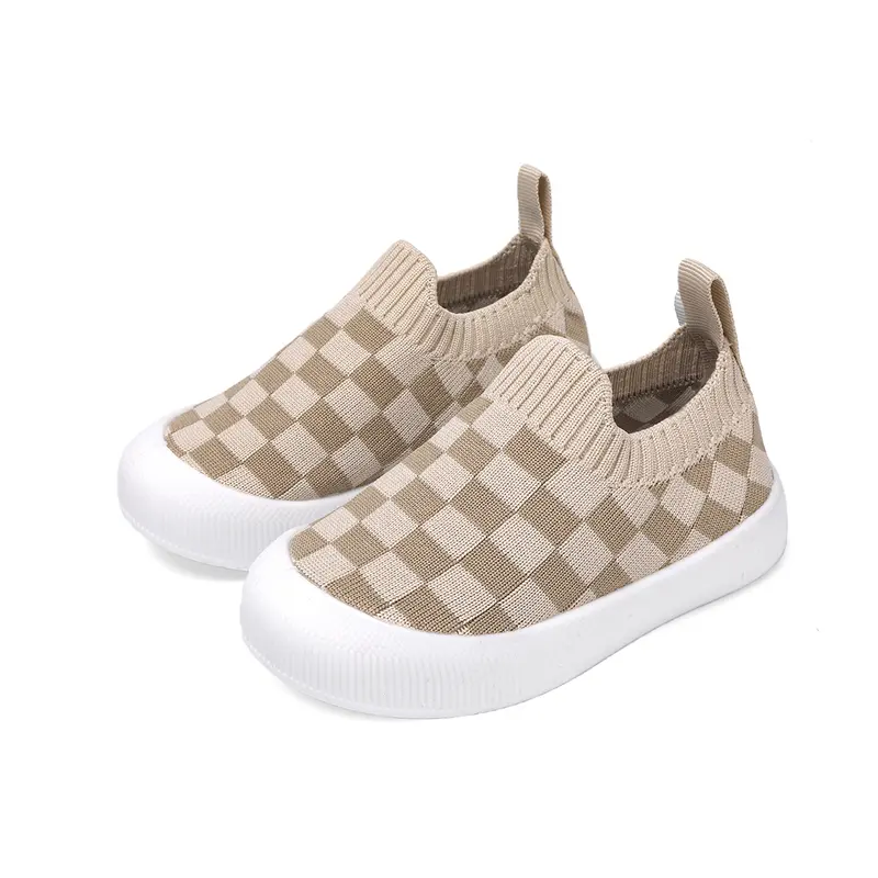 Unisex Baby Boy Prewalker Toddler Slip-On Sock Sneakers - 1 Pair, Non-Skid Memory Foam Sole, Breathable Warm Elastic Fabric, 6-9/12-18 Months Indoor-Outdoor Prewalker Toddler Shoes