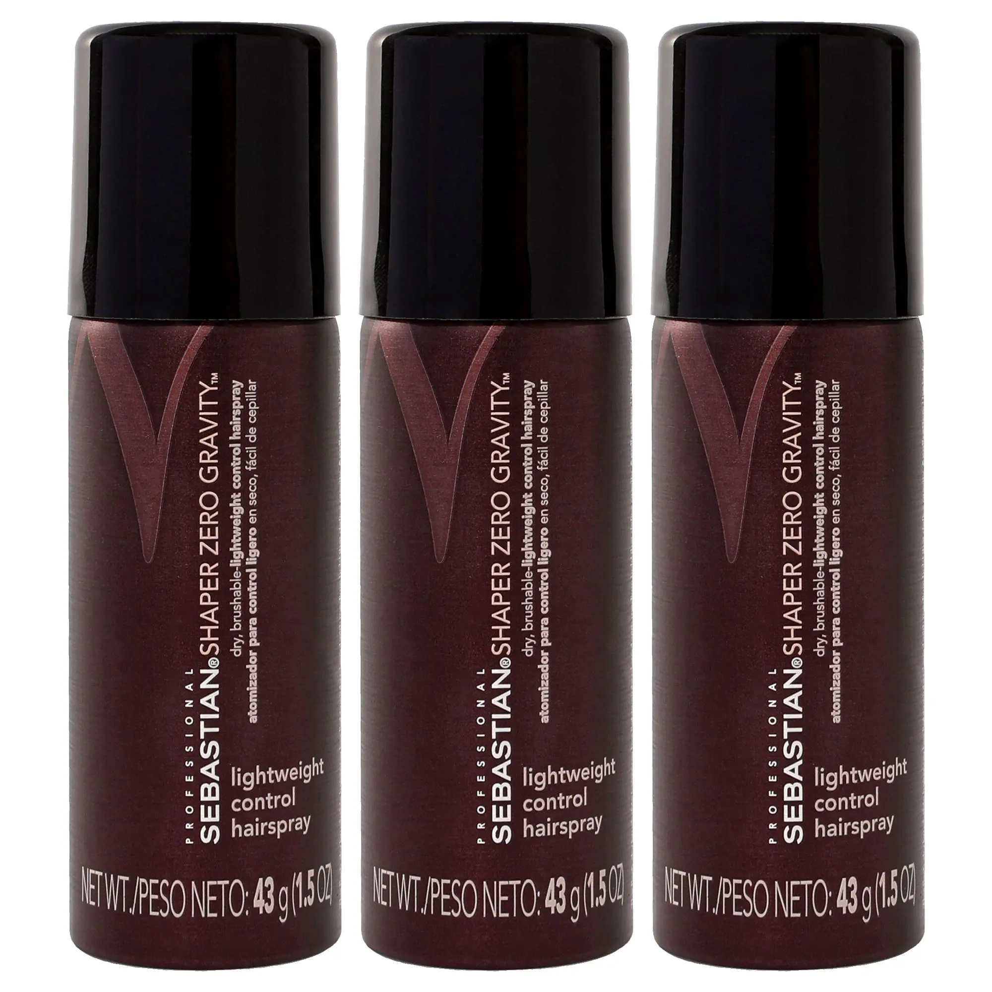 Shaper Zero Gravity Hairspray by Sebastian for Unisex - 1.5 oz Hair Spray - Pack of 3
