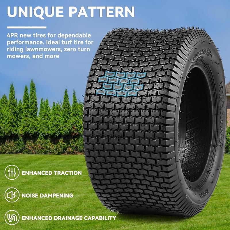 YITAMOTOR 22x9.5-12 Lawn Mower Tires, Suitable for Lawnmowers, Motorcycles, Garden Tractors, Golf Carts, and Farm Equipment, 4Ply, Set of 2