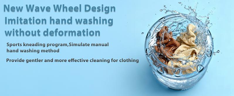 Portable Washing Machine with Large Capacity & Multiple Wash Modes – Ideal for Lingerie, Socks, Delicates | Great for Travel, Hotels & Small Spaces