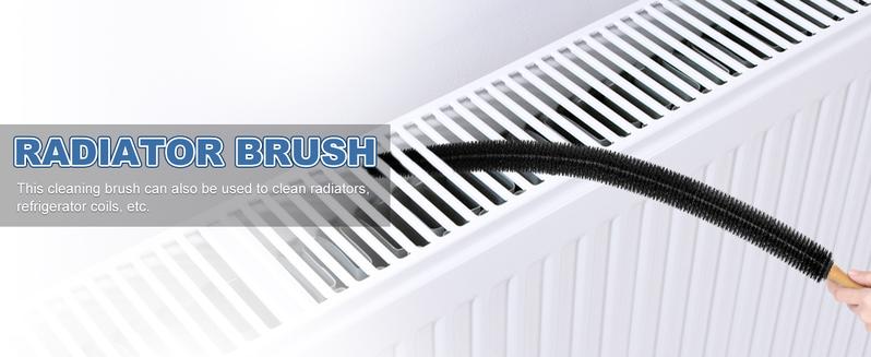 2-in-1 Dryer Vent Cleaner Kit 2 Pack Vacuum Hose Attachment with Universal Connector & Lint Brush for Effortless Lint Removal Compatible with Most Vacuum Cleaners