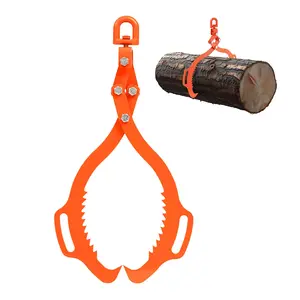 VEVOR 28in Log Lifting Tongs,  , 2-Claw Log Tongs, Heavy Duty Steel Log Grapple, 1100LBS Lifting Capacity, Swivel Log Graper Timber, Eagle Claw Design, Log Skidding Tongs for Trucks, Tractors, Forklifts
