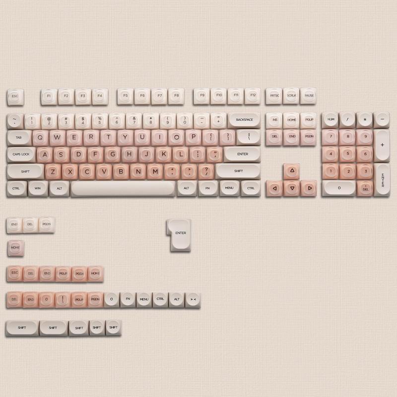 Womier PBT Keycaps, Jelly Keycaps MOA Profile for 61/68/84/87/98/100 Cherry Gateron MX Mechanical Keyboards