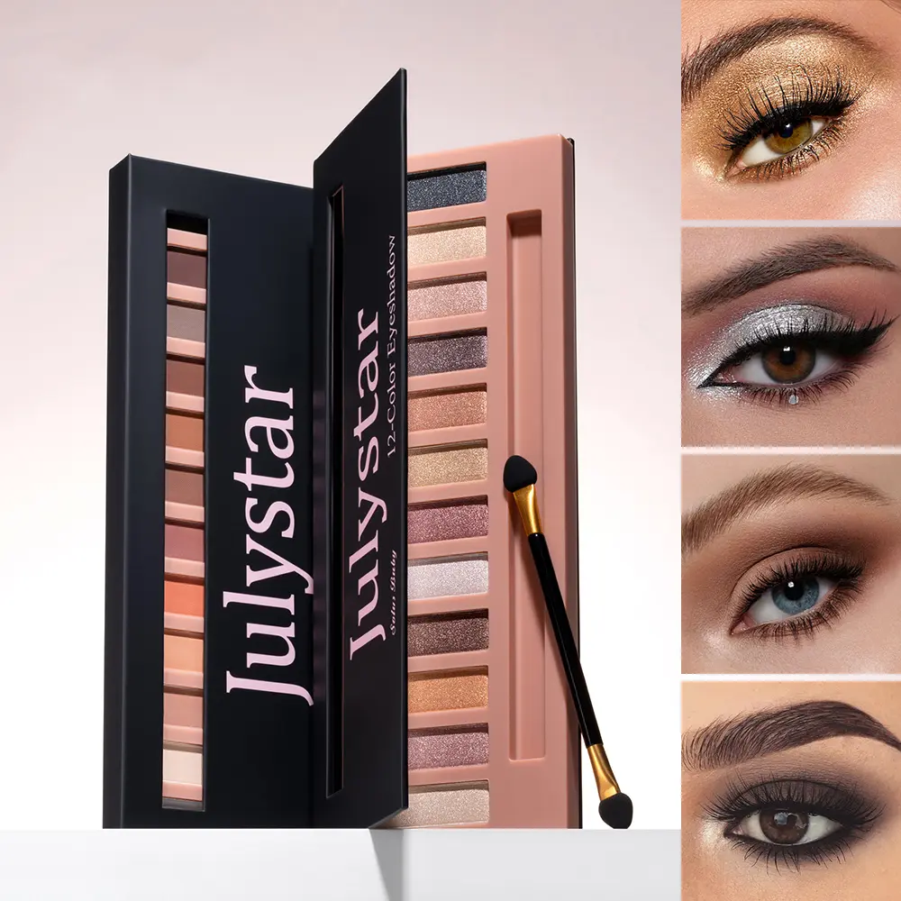 12-shade matte earth tones, with subtleshimmer for highlighting and smoky eyemakeup, perfect for parties. A basic neutraleyeshadow and face makeup palette.