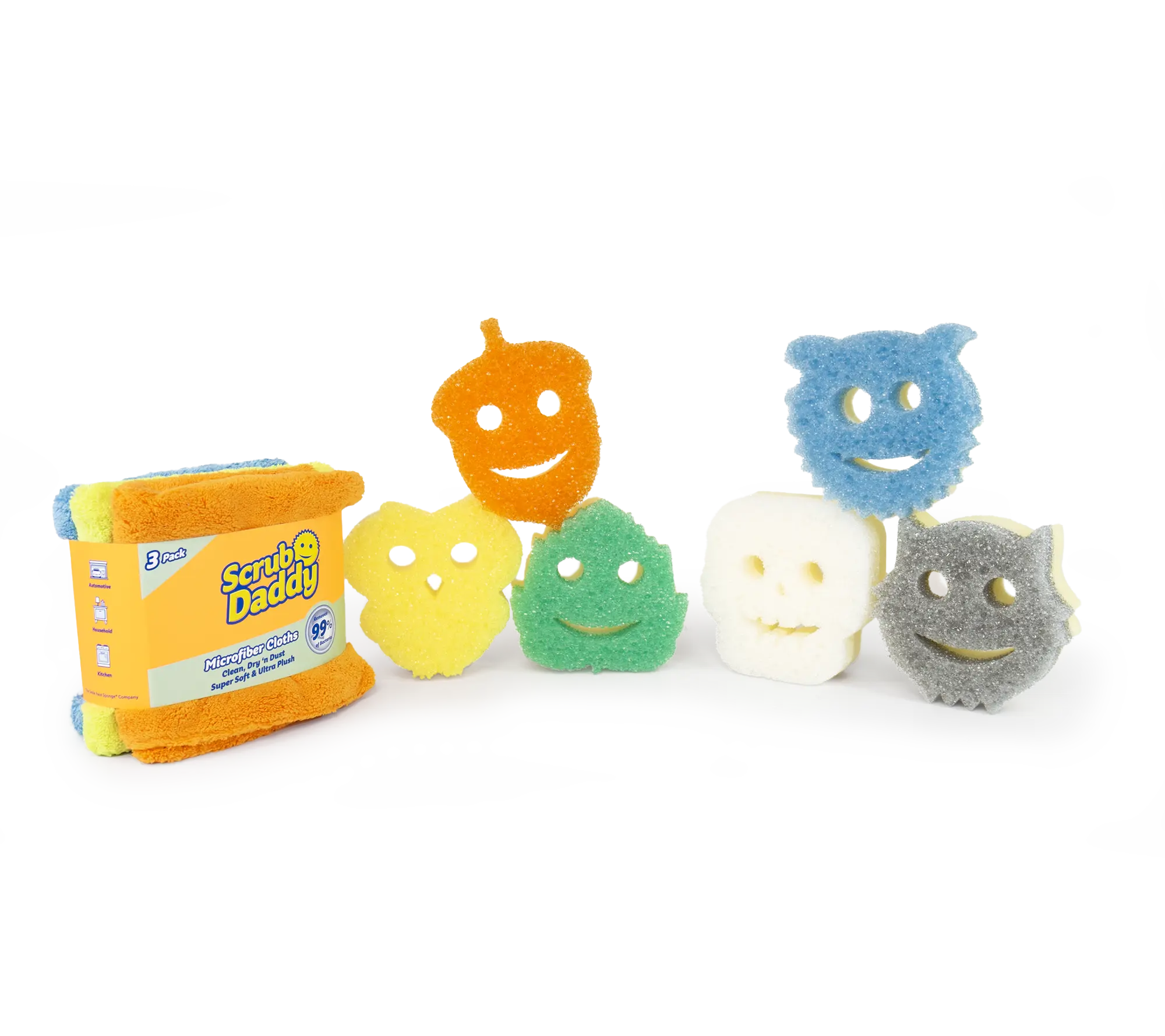 Scrub Daddy Halloween - Fall Sponge and Microfiber Towel Bundle