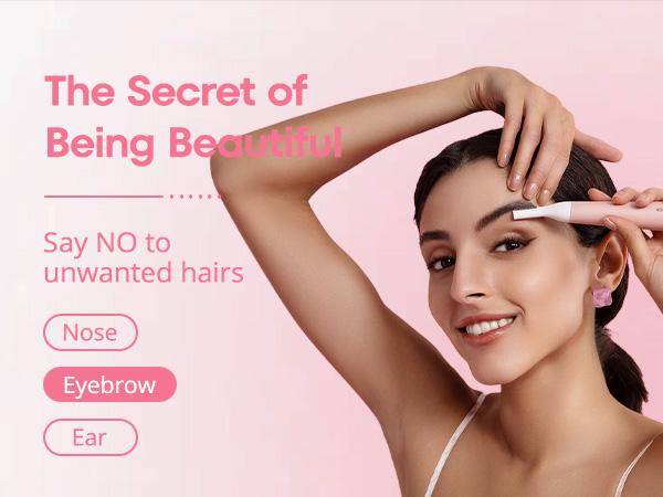 Facial - Nose Hair Remover: 2 in 1 Painless Electric Shaver and Nose Trimmer - Rechargeable Hair Removal Tool Smooth Comfort