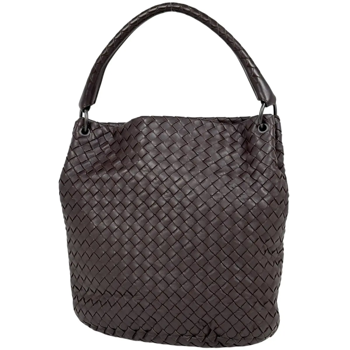 Pre-owned Leather Shoulder Bags Bottega Veneta Intrecciato Shoulder Bag (JP)