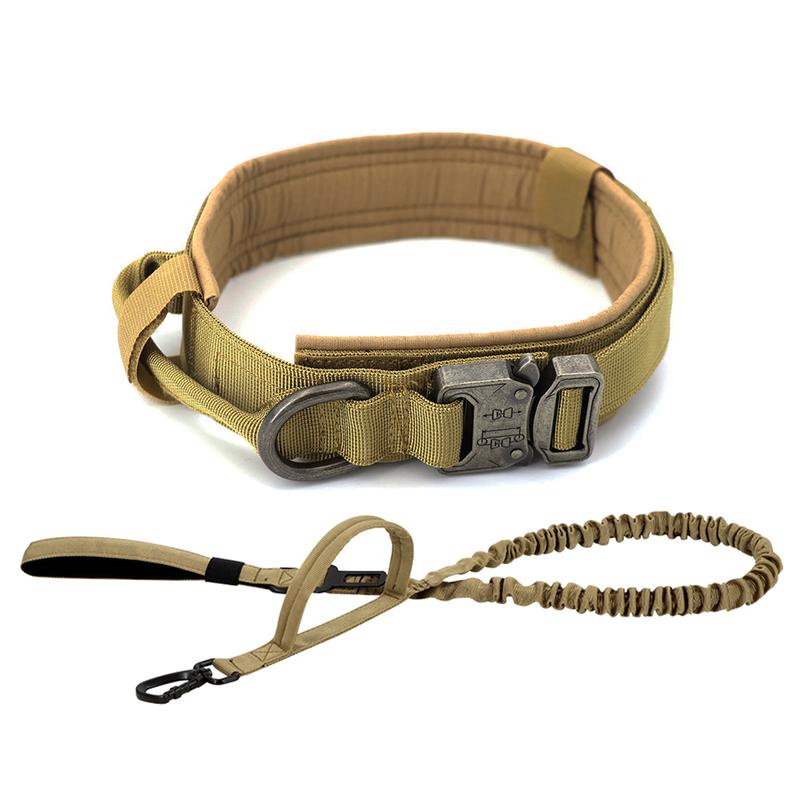 Dog Training Collar Adjustable Tactical Dog Collar And Leash Set Control Handle Pet Lead Collar For Small Big Dogs