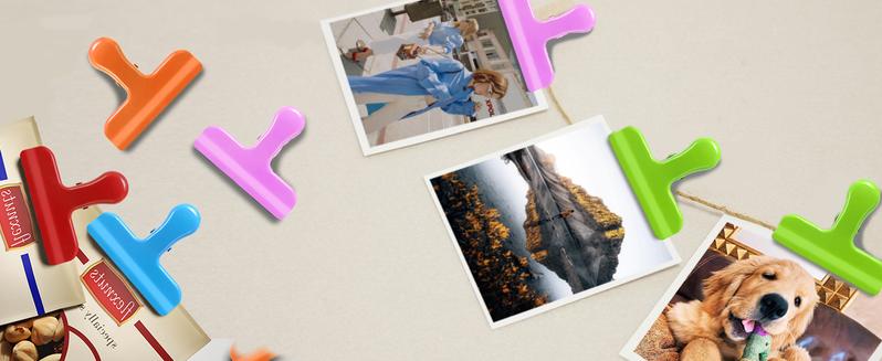 Chip Clips 10 Pack 3 Inches Wide Metal Bag Clips for Bread & Food Packages Heavy Duty Air Tight Seal Kitchen Clamps and Paper Clamps