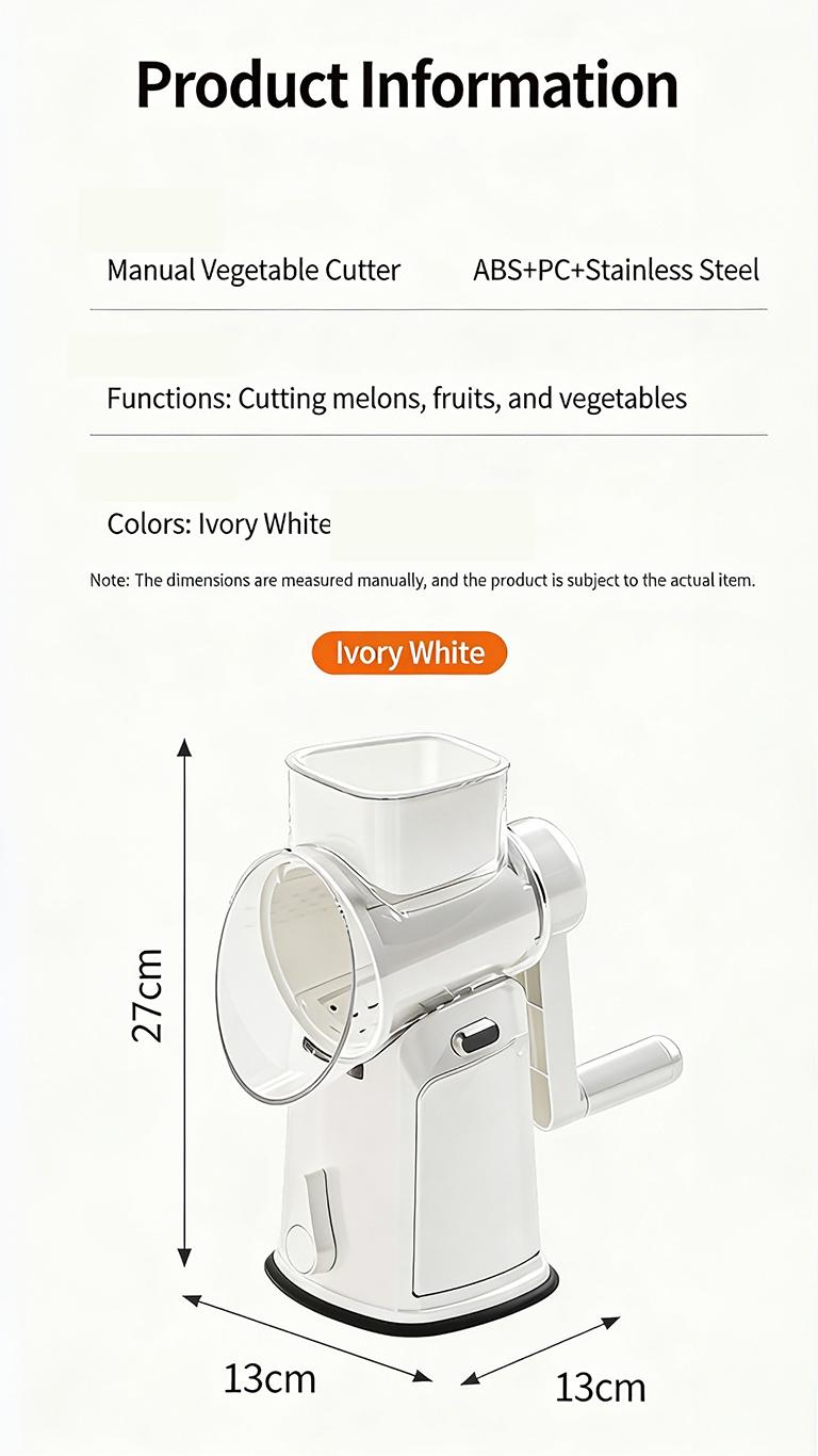 Hiatuses Effortless Meal Prep Pro  5-Blade Vegetable Chopper with Strong Suction Base & Built-In Storage. Chop, Slice, Dice for Salads, Stir-Fry in Seconds Vegetable Chopper with 5 Blades Strong Suction Cup Base  Stir-Fries Coleslaw Meal Prepping