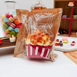 SquishyGlamToy Popcorn Dessert Squishy Cute Snack Style | Slow Rising PU Foam | Taba Squishy | Stress Relief Fidget Toy