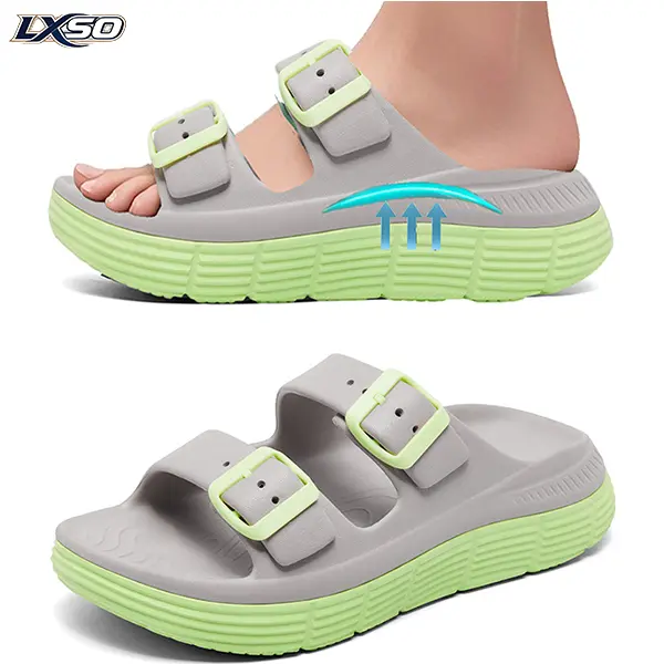 Lxso Orthopedic Women's Sandals for Summer, Shoes for Plantar Fasciitis Black Sandals Women 2026, Relief Foot Arch Support Slippers, Flat Feet Non-Slip Platform Heels Wedges, Cute Sandals Sports Slides