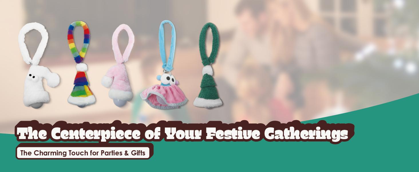 Holiday Snowman & Santa LED Night Light with flash, strobe, fade and twinkle lighting effects. Creates warm festive atmosphere, perfect as decorative light for bedroom, living room, mantel, winter parties and seasonal home decor.