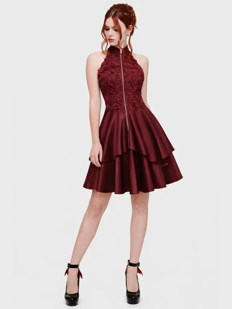 alex evenings lace sheath dress Lace & Satin Gown with Sheer 3/4 Sleeve Scalloped Lace Jacket main image 1