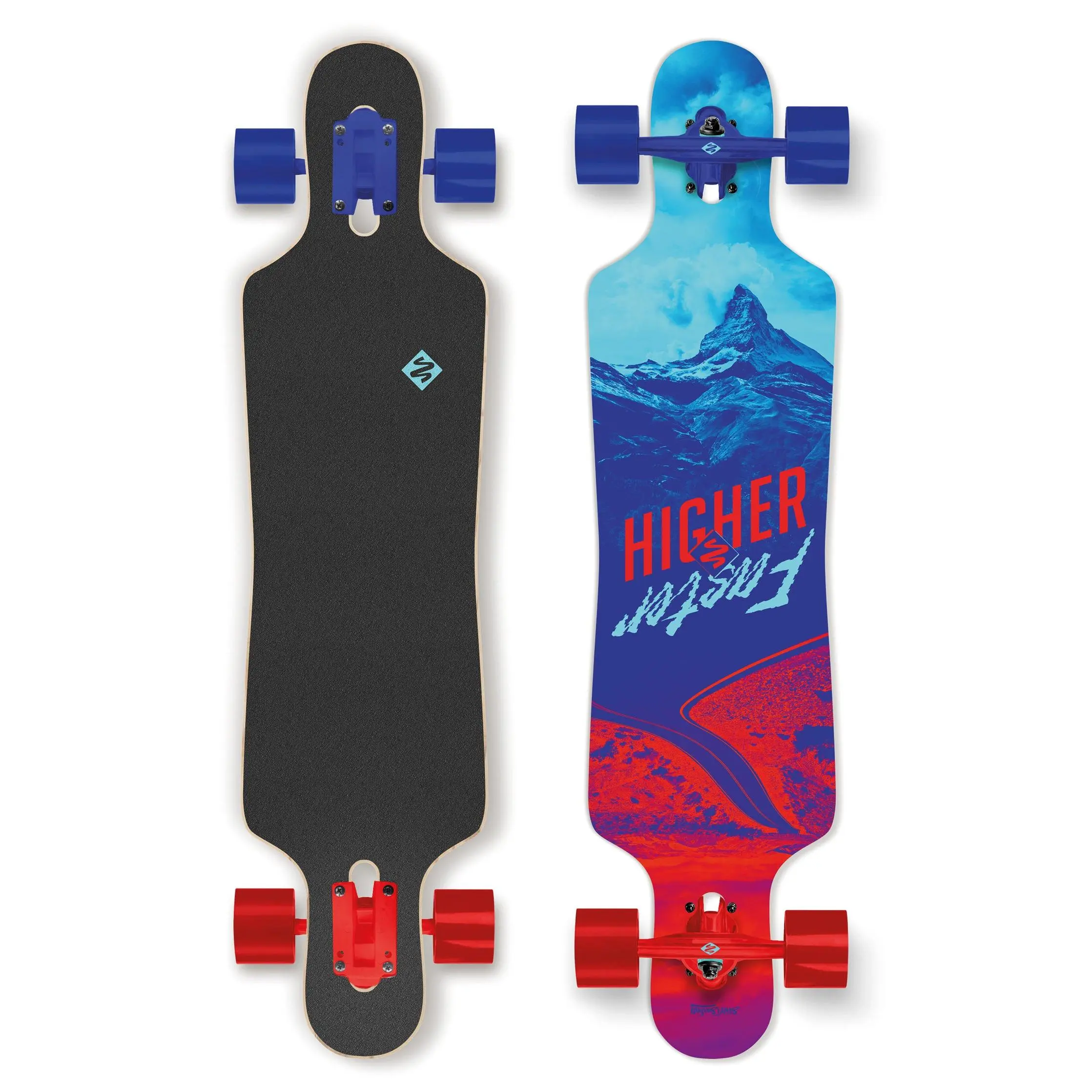 Street Surfing Longboard Higher Faster Drop Through 9.5" x 39"