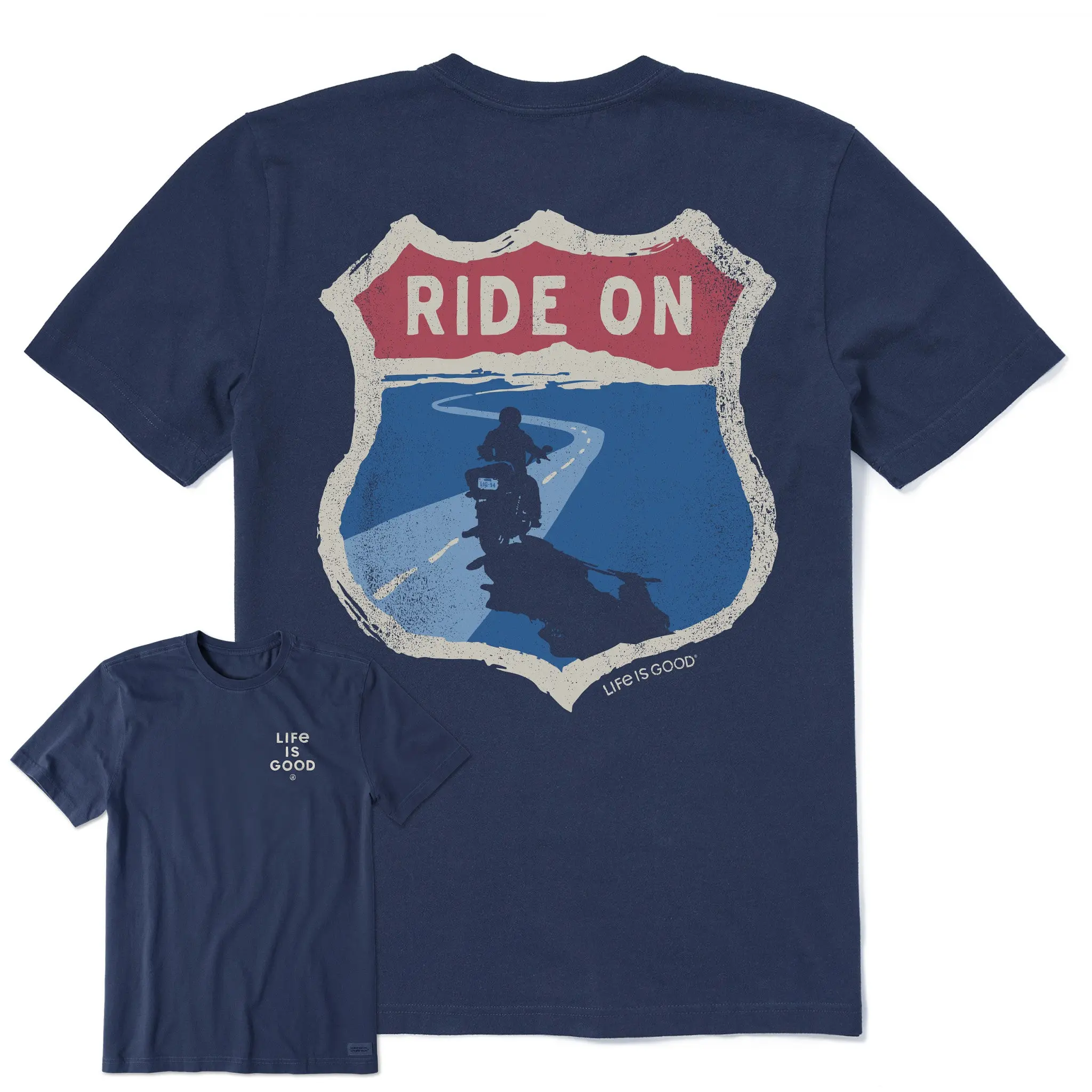Men's Ride On Motorcycle Short Sleeve Crusher-LITE Tee Men's Ride On Motorcycle Short Sleeve Crusher-LITE Tee