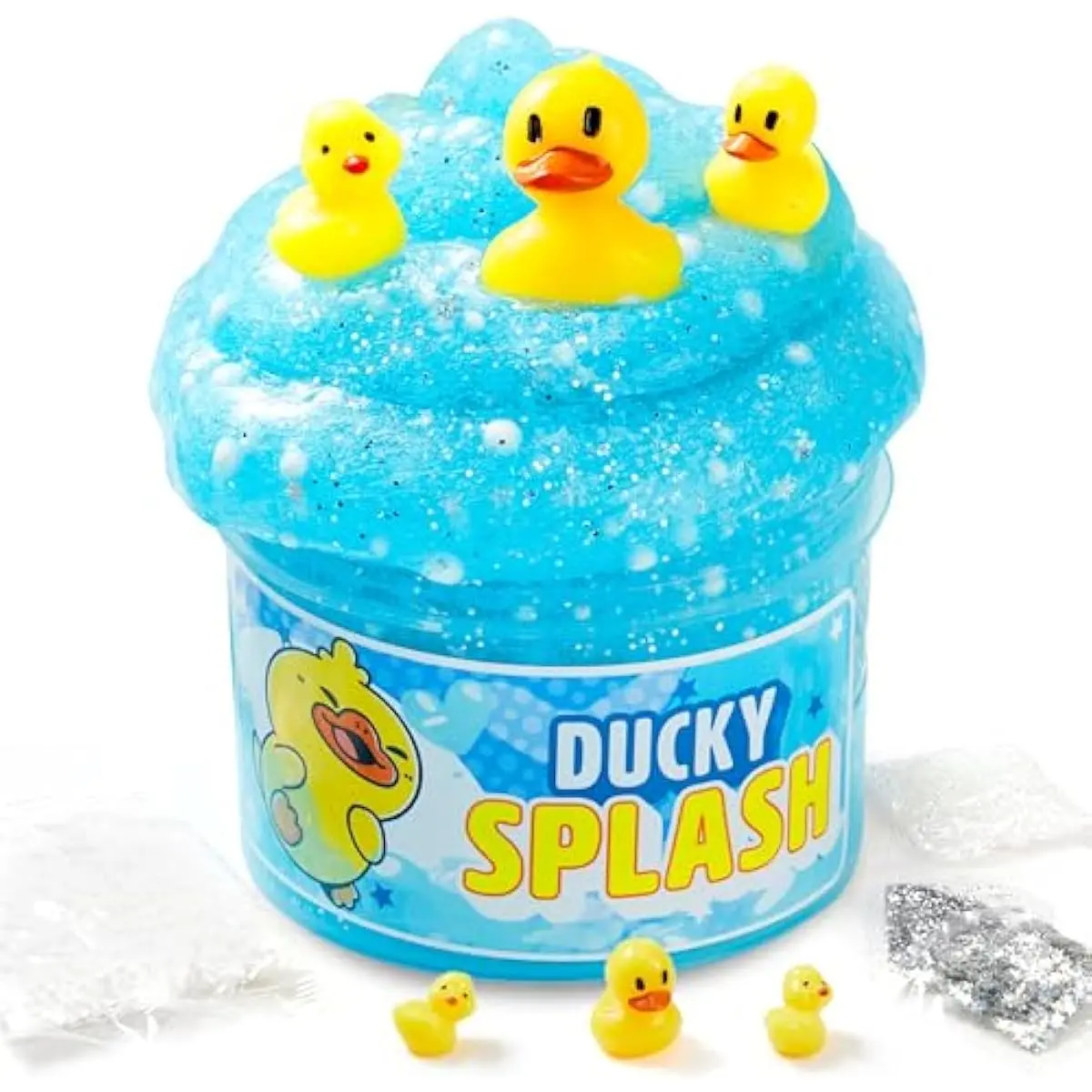 Slime Party Favors, Bubble Bath Duck Slime - 8 oz., Soft, Non-Sticky, Mess-Free, Stress Relief, and Safe - Toys for Kids Classroom Reward, Boys and Girls Birthday Gifts Party Favors