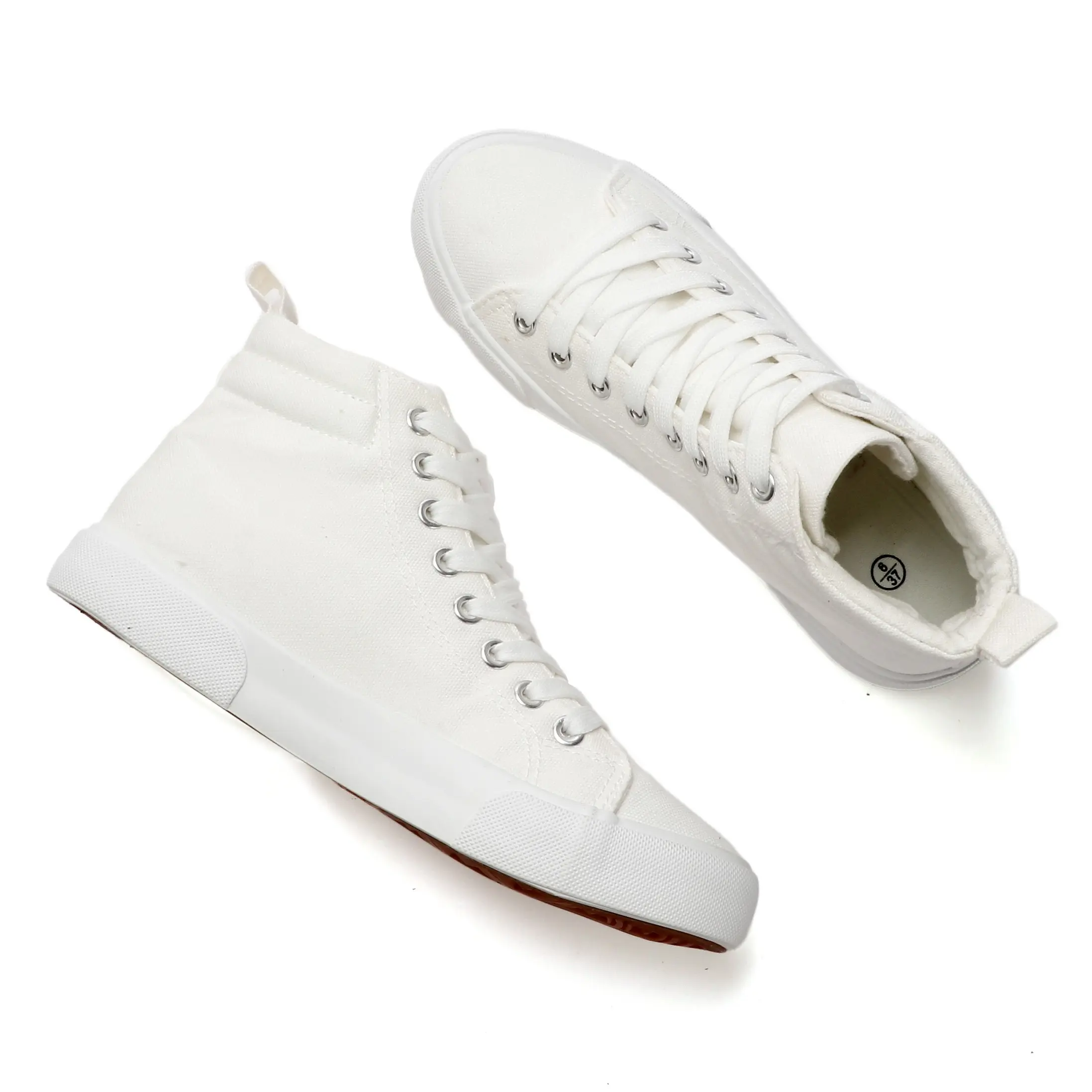 womens white high top sneakers