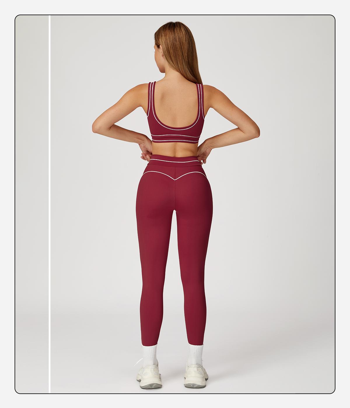 MFVIM Women's Two-Piece Sports Set, Comfortable Activewear for Fitness and Gym, Athletic Clothing for Everyday Use Summer Sportswear Yoga Bottoms Sporty Casual Seamless SpringStatements