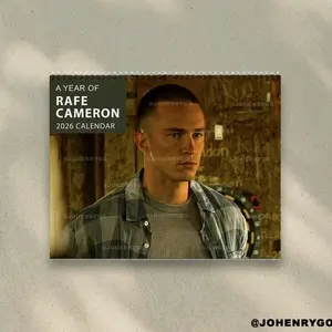 A Year Of Rafe Cameron 2026 Calendar - Drew Starkey, Rafe Cameron in OuterBanks |  Home Decor, Office Decor - Dexter Fan Gift, Unique Holiday Gift