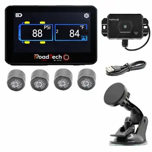RoadTech TPMS Kit 4-12 Cap Sensors – Tire Pressure Monitoring System for RVs, Trailers & Tow Vehicles
