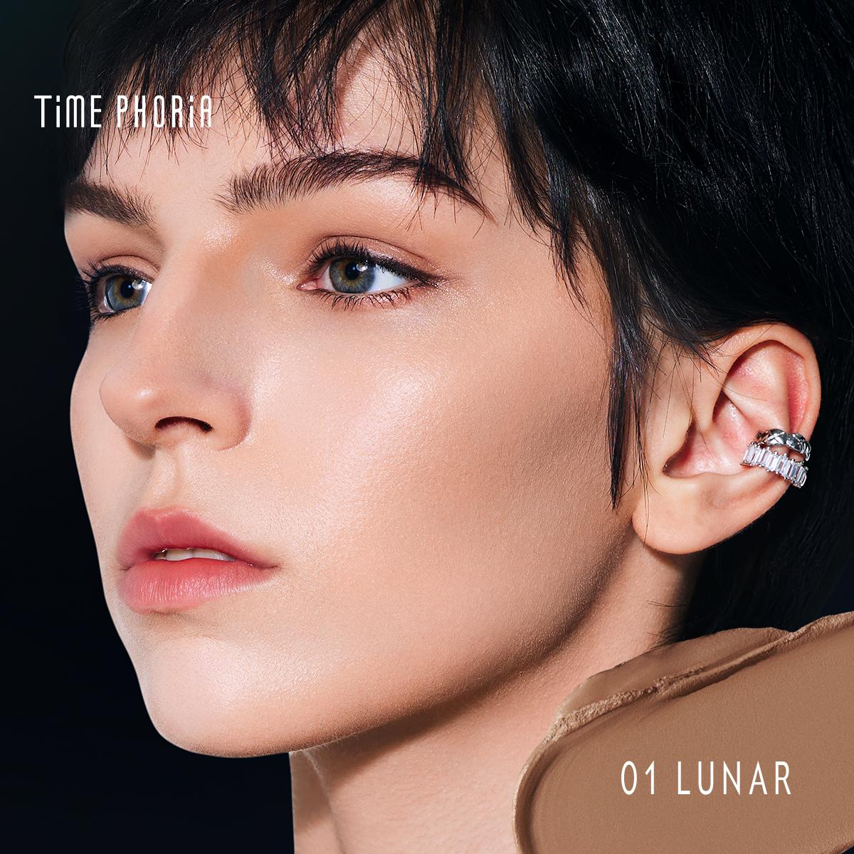 [TIMEPHORIA] Eclipse Spark 2-in-1 Cosmetic Face Contour Stick - 7g Smooth Brush-Applicable Flawless Blend Highlighter for Summer Vibes,back to school