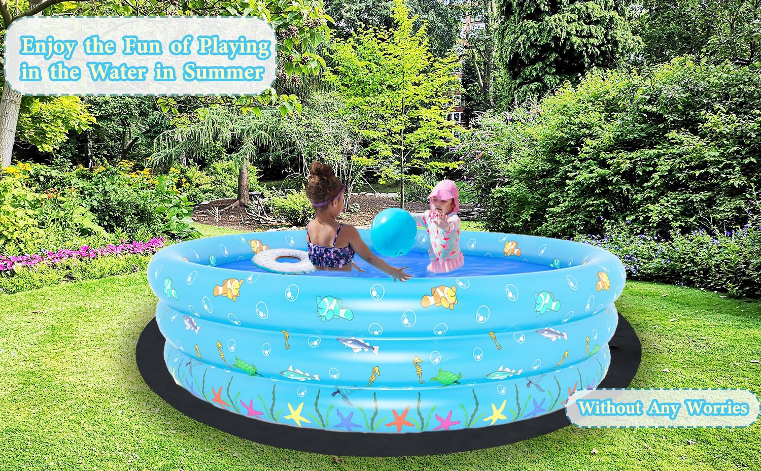 18FT Round Pool Liner Pad, Durable for Above Ground Swimming Pools, Prevent Punctures and Extend The Life of Swimming Pool or Hot Tub Liner Outdoor