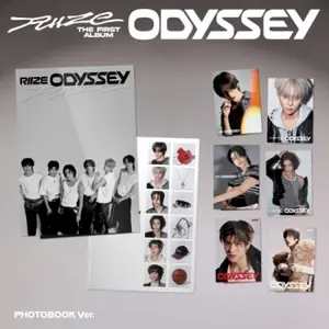 RIIZE - Odyssey - Photobook Random Cover Version - incl. 96pg Photobook, 10pg Leaflet, Decoration Pack, 2 Stickers, ID Card + Photocard  [COMPACT DISC - CD] Photo Book, Photos, Stickers, Asia - Import