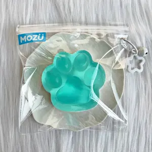 [Classic Squish Texture] taba squishy Big Crystal Cat Paw, Fidgets Toy for Stress Relief & Fun – Perfect for Party, Birthday, Holiday & Christmas Gifts – Silicone Material [158g]