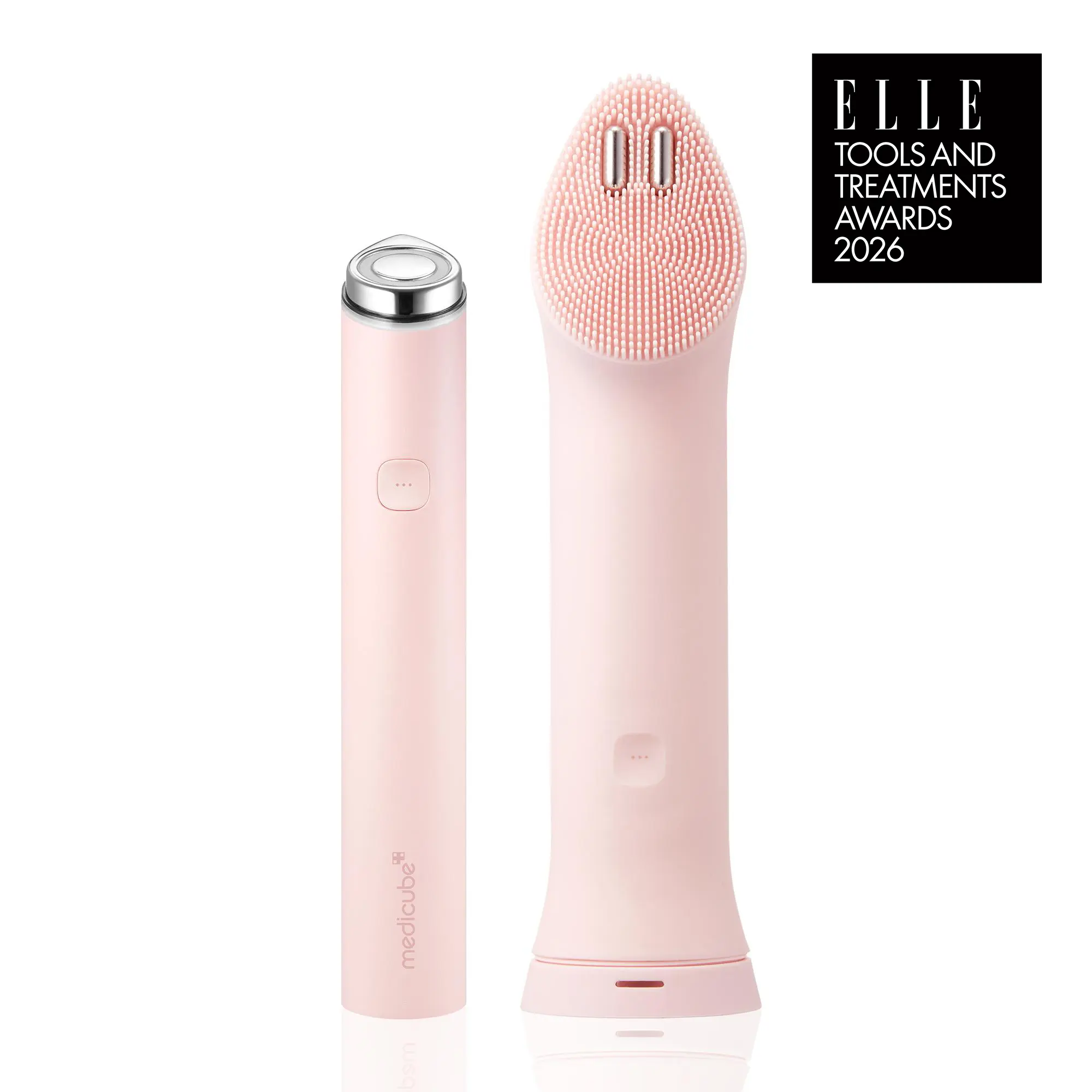 [NEW] [medicube] Booster Facial Cleansing Device - Pink / Beige ㅣMini Booster Pro Plus + Booster Facial Cleansing Device HeadㅣK-beauty Facial Device for deep gentle cleansing, visible skin definition care & enhanced skincare absorption