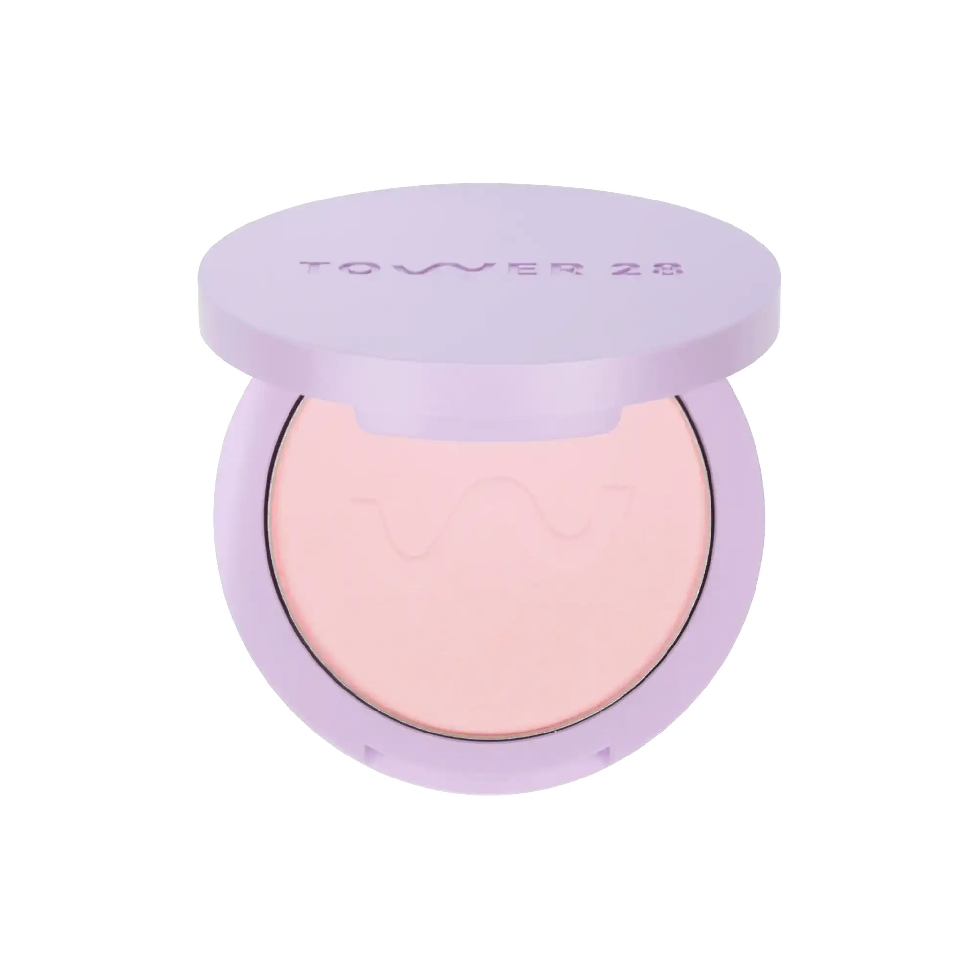 Tower 28 Beauty GetSet™ Pressed Powder - Makeup for Sensitive Skin, Versatile for Various Applications, Talc-Free, Blurring, Brush Honey Matte Translucent