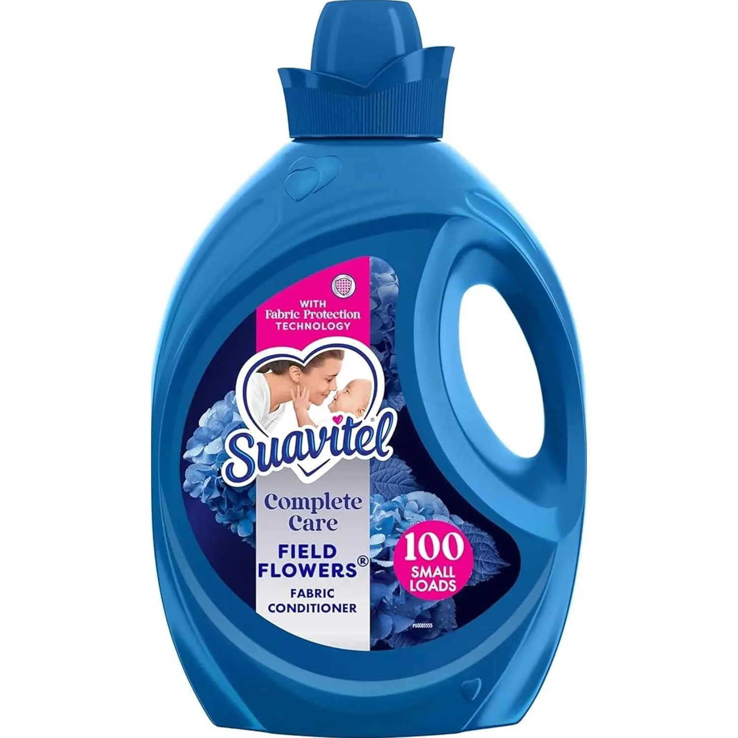 Suavitel Complete Liquid Fabric Softener, Field Flowers Scent, 100 fl oz | Fabric Conditioner, HE Compatible, Concentrated Formula, Long-Lasting Freshness, Wrinkle Reduction, Laundry Softening