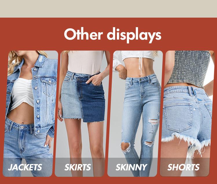 Verve Vogatiques BlueMoment High Waisted Flare Leg Baggy Jean for Women Stretch Denim Pants M042707 Bootcut Jeans BBL Tummy Control Curve Hugging