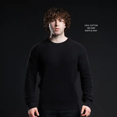 EKKO Thermal Knit Crewneck 100% Cotton