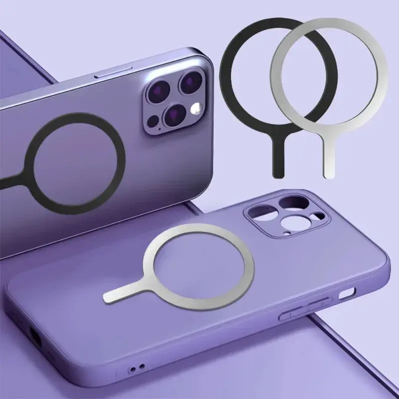 MagSafe-Ready Metal Ring Sticker for Smartphones, Durable Magnetic Mount Accessory - Lightweight Handheld Option, Cellphone Casing/Cover Compatible, Multiple Packs Available, Car Accessories
