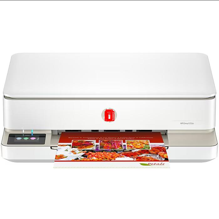 Envy 6155e Wireless Color All-in-One Printer, Scan, Copy, 3 Months Free Instant Ink, AI Enabled (714L5A), all in one printer, multifunction printer, multifunction printer, Portable Thermal Printer, Portable Thermal Printer, Multi-Size Printing