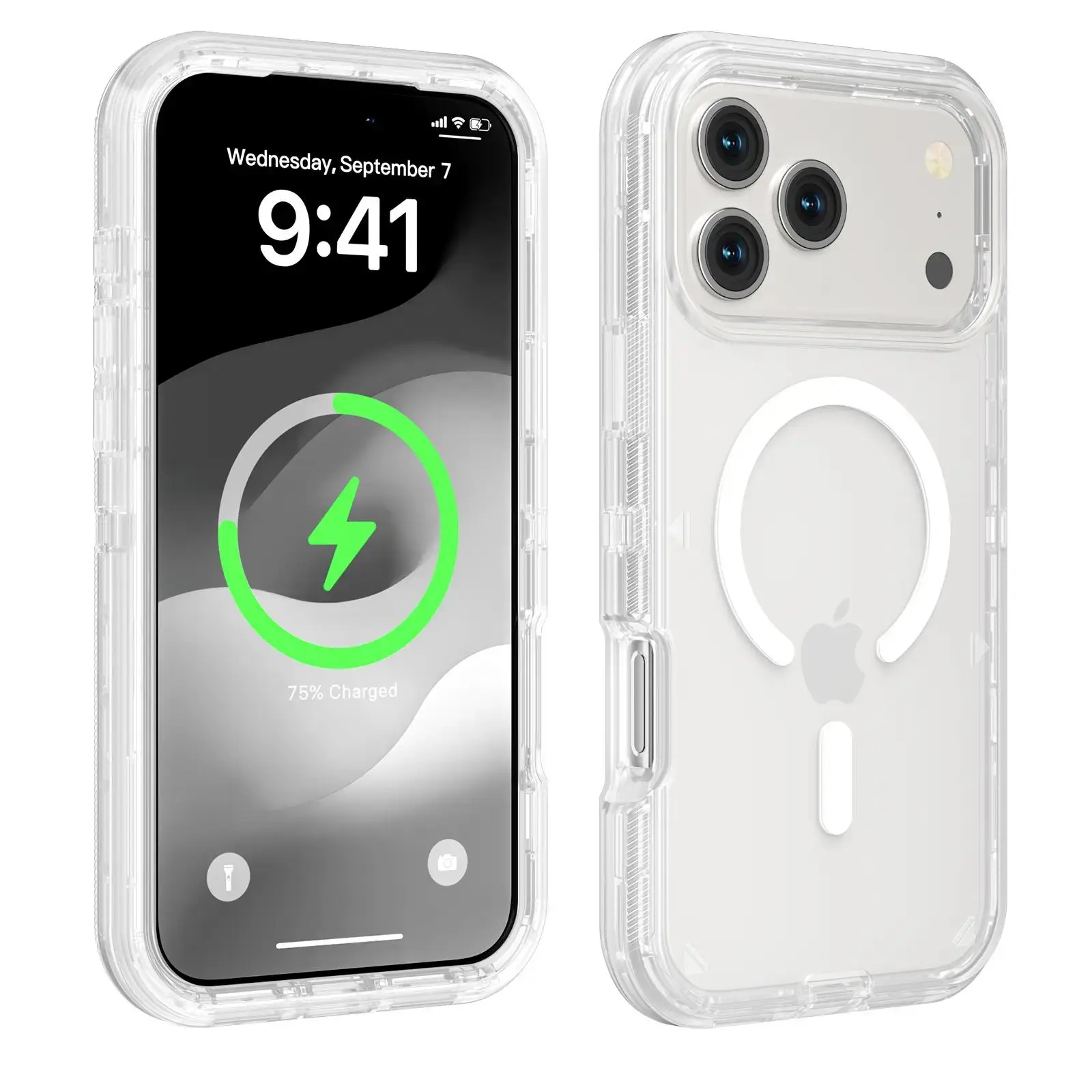 MagSafe Magnetic Clear Case for iPhone 17 Pro Max / 17 Air / 16 / 15 / 14 / 13 – Heavy Duty Shockproof Hybrid Armor Cover, Multi-Layer Defender Protective Phone Case,back to school,back to school haul