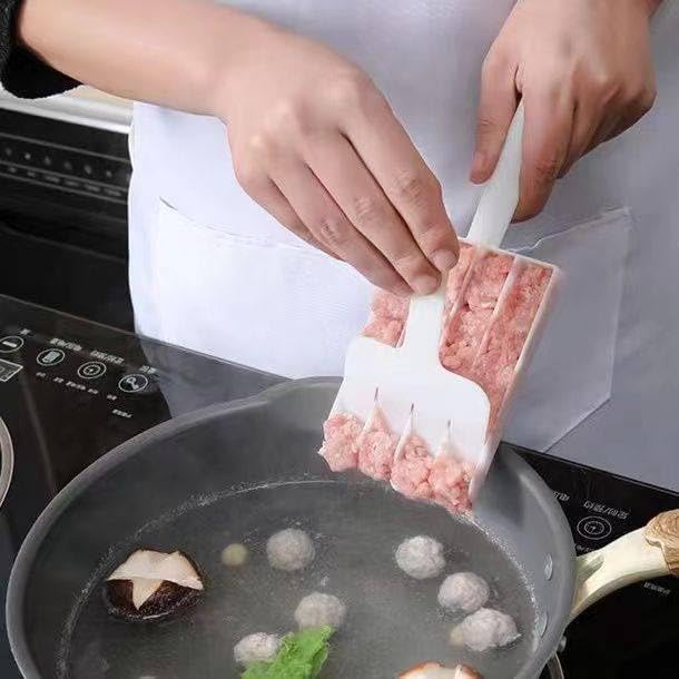 Easy Cooking Hack! 4 in 1 Meatball Maker Scoop | DIY Burger Patty, Fish Balls & Ice Cream | Kitchen Must Have Tool Stainless