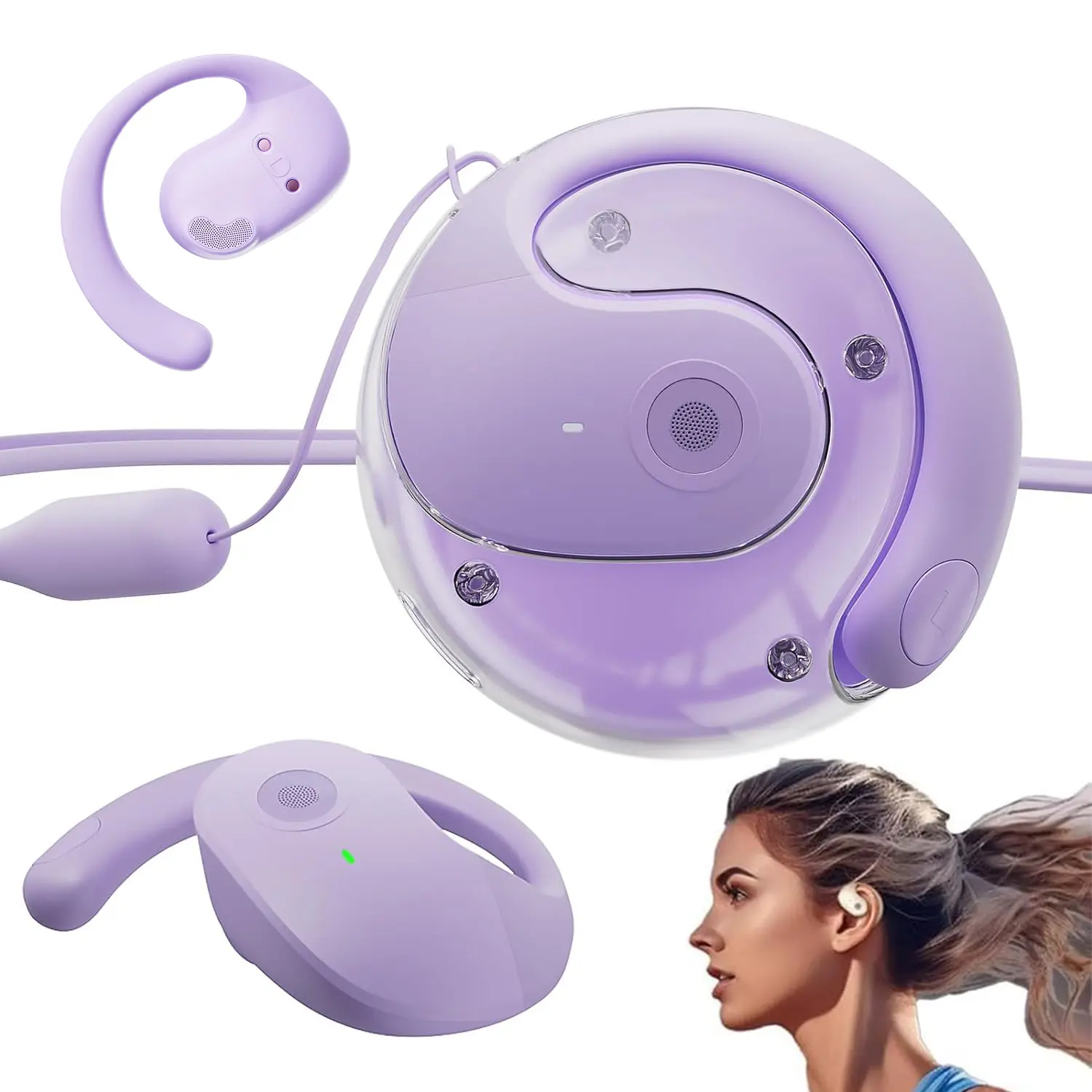 Over The Ear Earbuds Open Ear Buds Headphones Over Ear Air Bone Conduction Earbuds Earphones Bone Conducting Air Bone Conduction Headphones Bluetooth Over-Ear