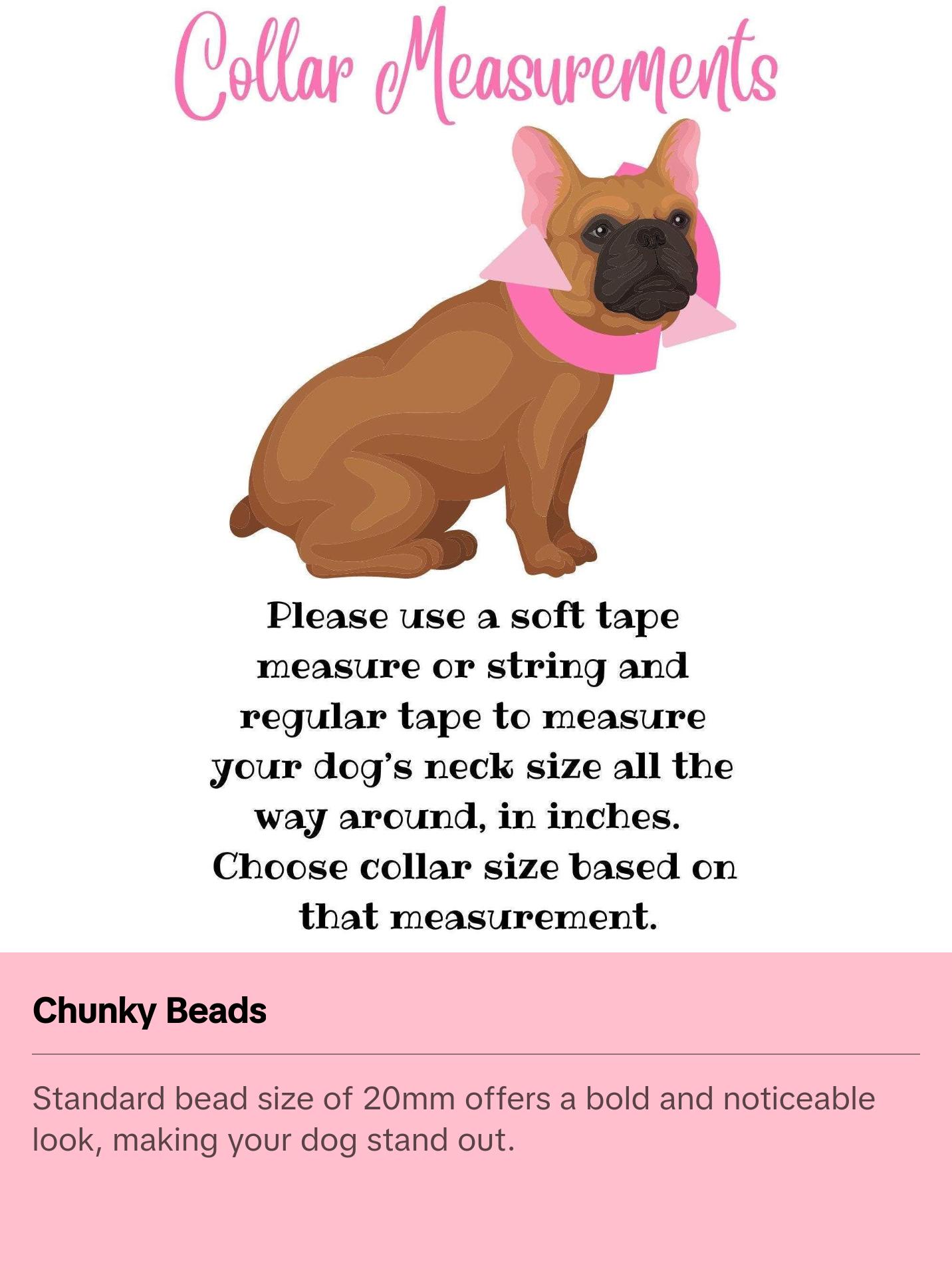 Howl-o-ween Beaded Dog Collar | Durable Dog Necklace | Orange, Black, White, Purple Jack Skellington Bead Collar | with Collar Charm