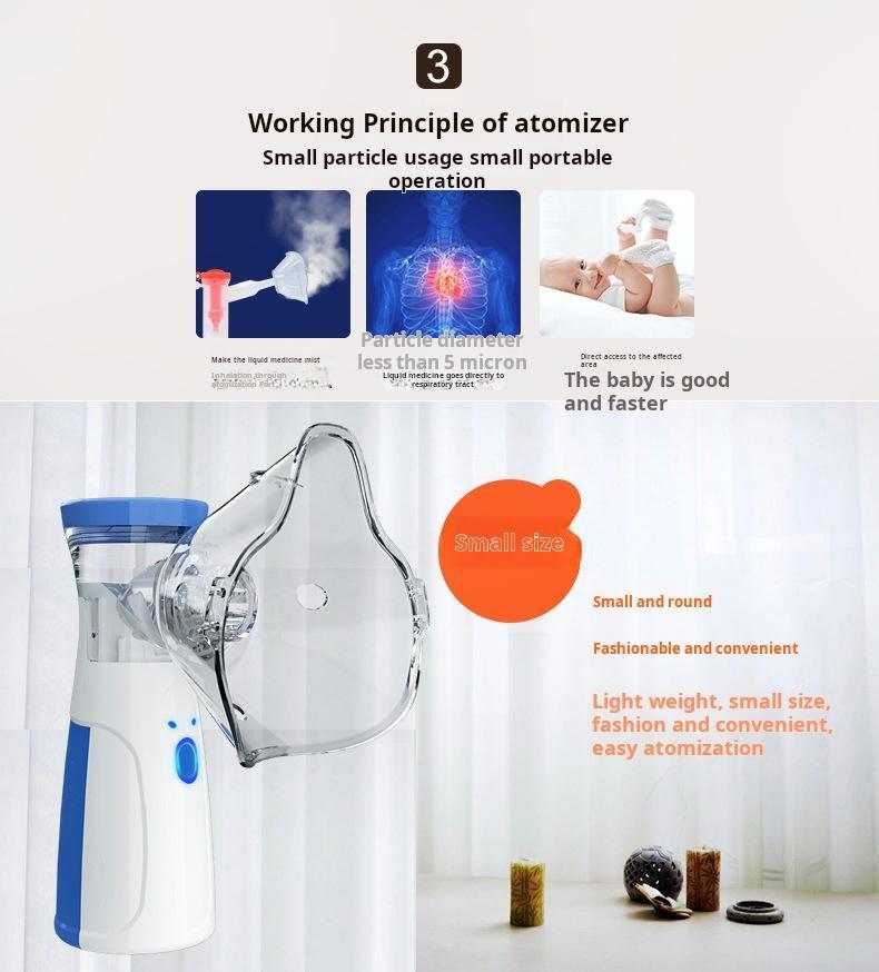Ultrasonic nebulizer - Nebulizer, rechargeable nebulizer for adults and children, portable nebulizer, two modes, self-cleaning function, suitable for breathing problems Ultrasonic nebulizer - Nebulizer, rechargeable nebulizer for adults and children, portable nebulizer, two modes, self-cleaning function, suitable for breathing problems