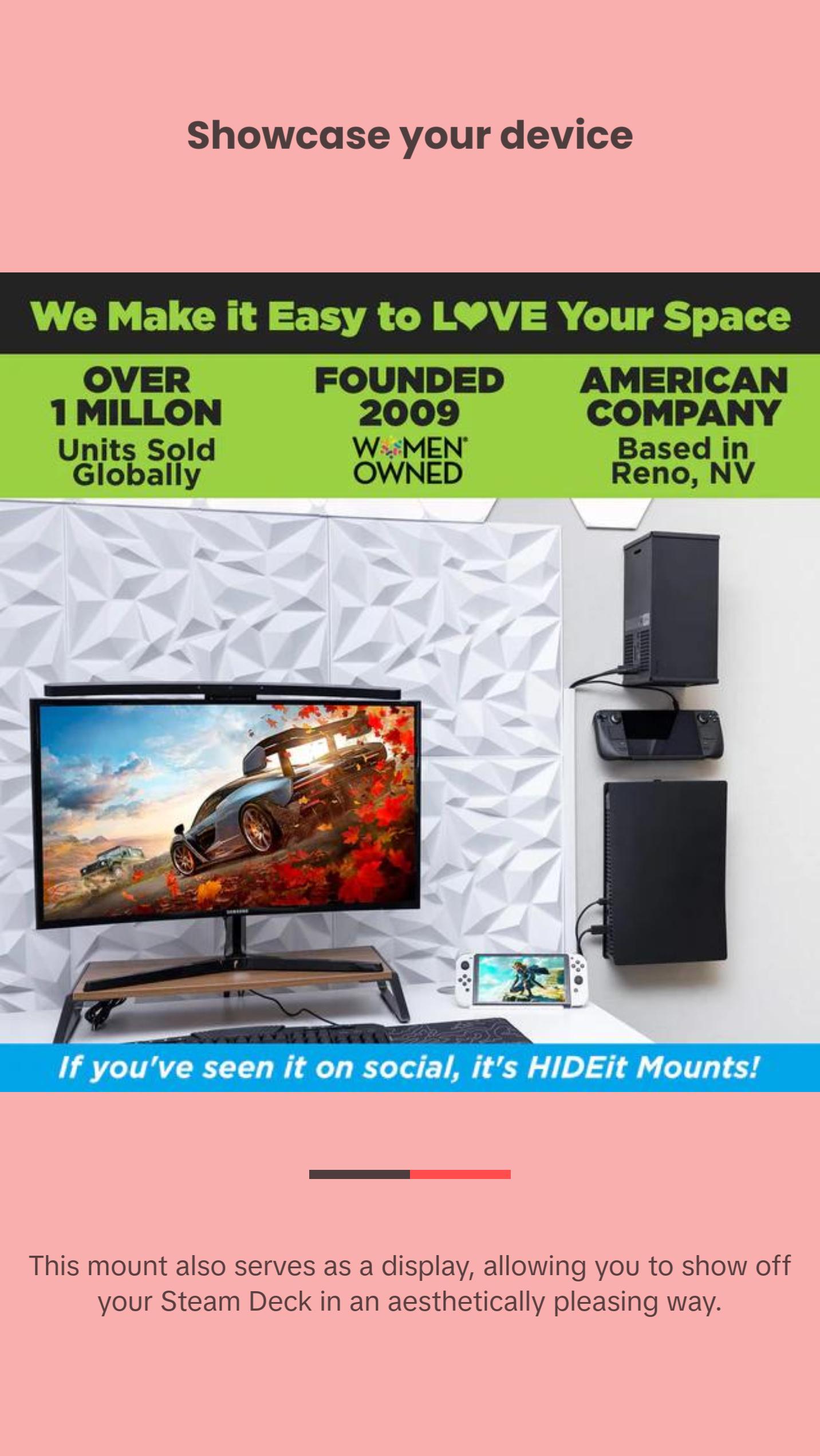 HIDEit Key | Steam Deck Mount