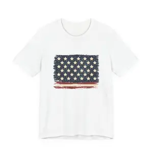 Distressed American Flag T-Shirt | Vintage USA Stars Stripes Tee Unisex
