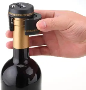 BOOZE WINE BOTTLE LOCK - Combination Set and Forget Fun Gag Joke Drinking Gift for Kitchen Utensils - Protect Your Drinks Safely from Colleagues & Children
